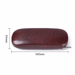 Waterproof Hard Frame Spectacle Case Eyewear Protector Reading Glasses Box Leather Glasses Case - black