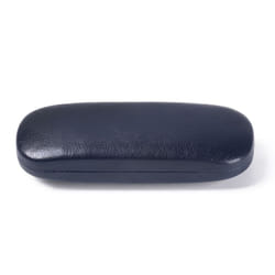 Waterproof Hard Frame Spectacle Case Eyewear Protector Reading Glasses Box Leather Glasses Case - blue