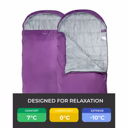 Highlander XL Sleeping Bag - Extra Wide Sleeping Bags for Adults - Rectangular, Lightweight & Water-Resistant - Soft Inner Lining - Indoor & Outdoor U