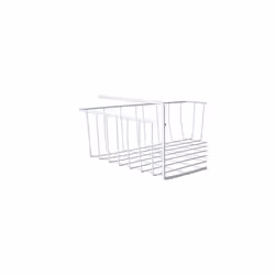 Housewares 509718 Shelf Storage Basket, 39 cm-White, Metal