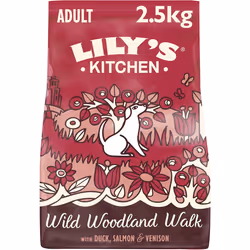 Lily's Kitchen Made with Natural Ingredients Adult Dry Dog Food Duck Salmon & Venison Grain-Free Recipe 2.5kg