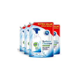 Dettol Bulk Refill Antibacterial Surface Cleaning Spray, Pack of 4 x 1.2 Litre