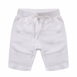 HAXICO Toddler Baby Boys Summer Knee Length Solid Cotton Candy Sport Shorts Kids Harem Pants White 5T