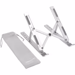 Amazon Basics Laptop Stand with 6-Angle Adjustment, For Laptops 10