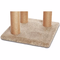 Amazon Basics Cat Tree Tower with Scratching Posts for Home Indoor Use, Beige, Large (45L x 45W x 117H cm)