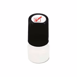 Universal B1428140 Round Message Stamp - Check Mark - Pre-Inked & Re-Inkable - Red