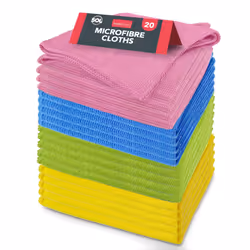20pk Microfiber Cleaning Cloths Lint Free Microfibre Kitchen Car Polishing Towel