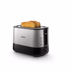 Philips Viva Collection HD2637/90, 2 slice(s), Black, Stainless steel, Metal, Plastic, 240 V, 50 - 60 Hz, 0.85 m
