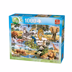 King Animal World Wild Animal 1000 pieces, 1000 pc(s), Fauna, 8 yr(s)