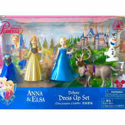 Disney Authentic Princess Elsa and Anna deluxe Dress up
