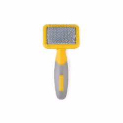Ancol Ergo Animal Slicker Brush, Grey/yellow, Small