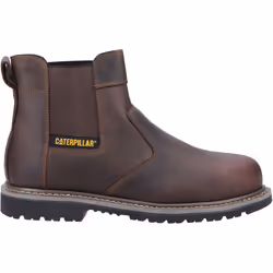 CAT Powerplant Dealer Safety Work Boots Brown Leather 9