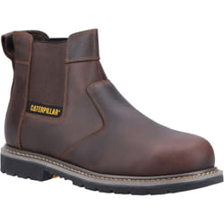 CAT Powerplant Dealer Safety Work Boots Brown Leather 12