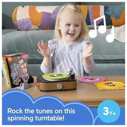 Fisher Price Musical Toy Rockin Record Player Toddlers Baby Toy with 20 Songs