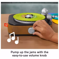 Fisher Price Musical Toy Rockin Record Player Toddlers Baby Toy with 20 Songs