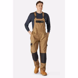 Dickies Everyday Bib and Brace Polyester Men's Brown Work Overall - Brown, M