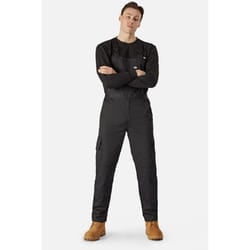 Dickies Everyday Bib and Brace Polyester Men's Black Work Overall - Black, S