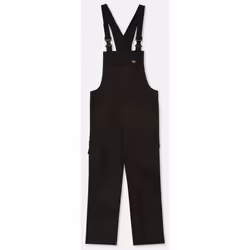 Dickies Everyday Bib and Brace Polyester Men's Black Work Overall - Black, M