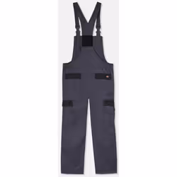 Dickies Everyday Bib and Brace Polyester Men's Grey Work Overall - Grey, XL