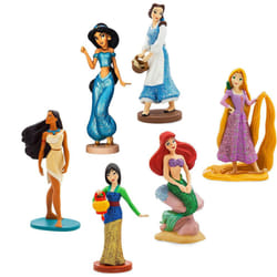 Disney Princesses 6 Figure Play Set Toy Multicolored