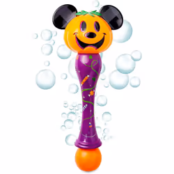 Disney Mickey Mouse Jack-o'-Lantern Halloween Light-Up Bubble Wand