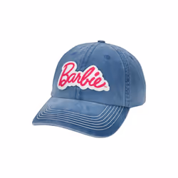 Barbie 870771 Barbie Logo Snapback Denim Hat, Blue