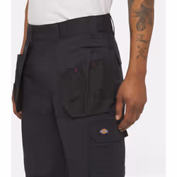 Dickies Multi Pocket Utility Polyester Men's Black Work Trousers - Black, 36
