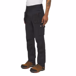 Dickies Multi Pocket Utility Polyester Men's Black Work Trousers - Black, 38"