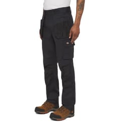 Dickies Multi Pocket Utility Polyester Men's Black Work Trousers - Black, 38"