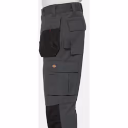 Dickies Multi Pocket Utility Polyester Men's Grey Work Trousers - Not Specified, 34