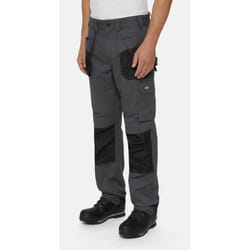 Dickies Multi Pocket Utility Polyester Men's Grey Work Trousers - Not Specified, 40"