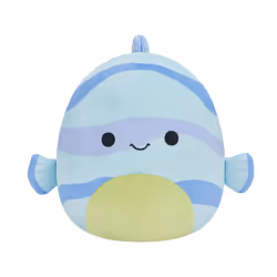 Squishmallows Leland the Blue Striped Fish 7.5" Plush Soft Toy