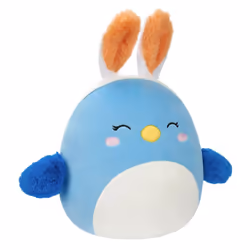 Squishmallows Bebe - Blue Bird w/Yellow Beak and Bunny Ears 7.5" Easter Plush