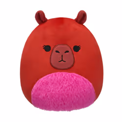 Squishmallows Marcia the Maroon Capybara w/Fuzzy Belly 7.5" Plush Soft Toy