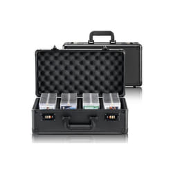Vevor FJKSNHMMS108T371IV0 108 PSA Graded Card Storage Box 4 Slots Sports Card Holder Case with Coded Lock