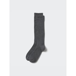 Uniqlo Japan High Socks - 08 DARK GRAY/2527
