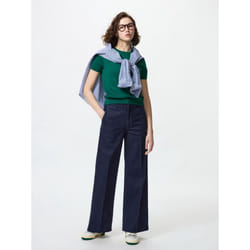 Uniqlo Japan Wide Trousers Jeans Long - 69 NAVY/XS