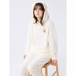 Uniqlo Japan Mofusand Furry Fleece Set - 01 OFF WHITE/M