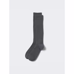 Uniqlo Japan High Socks - 08 DARK GRAY/2729