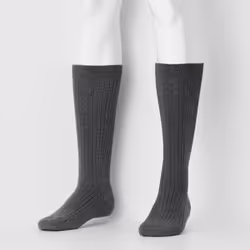 Uniqlo Japan High Socks - 08 DARK GRAY/2729
