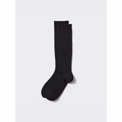 Uniqlo Japan High Socks - 09 BLACK/2729