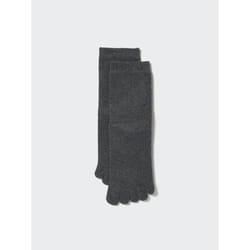Uniqlo Japan Finger Half Socks - 08 DARK GRAY/2527