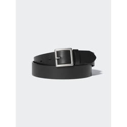 Uniqlo Japan Italian Leather Garrison Belt - 09 BLACK/XL