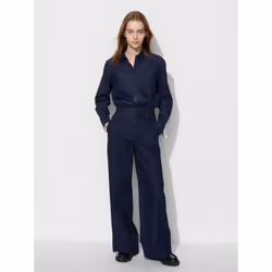 Uniqlo Japan Wide Trouser Jeans - 69 NAVY/XS