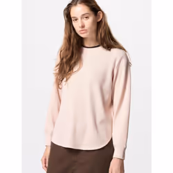 Uniqlo Japan Waffle Crew Neck T  Long Sleeve - 10 PINK/XXL