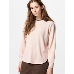 Uniqlo Japan Waffle Crew Neck T  Long Sleeve - 10 PINK/XXL