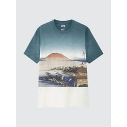Uniqlo Japan Ukiyo E UT  Graphic T shirT  shorT slEEvE - 64 BLUE/XL