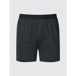 Uniqlo Japan Air Rhythm Border Trunks - 09 BLACK/XXL