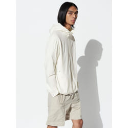 Uniqlo Japan Ultra Stretch Dry Ex Full Zip Hoodie  Long Sleeve - 01 OFF WHITE/XL