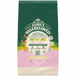 1.5kg James Wellbeloved Oral Health Natural Adult Complete Dry Cat Food Turkey